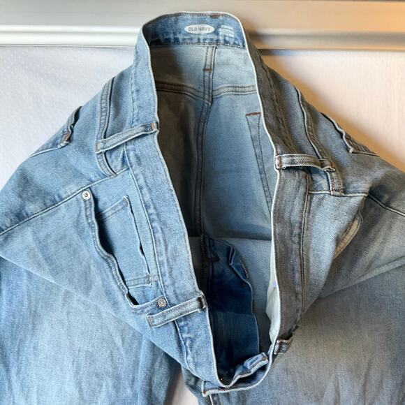 Old Navy Men Waxed Denim Straight Leg Jeans Size 36 x 30, Blue - Picture 10 of 12